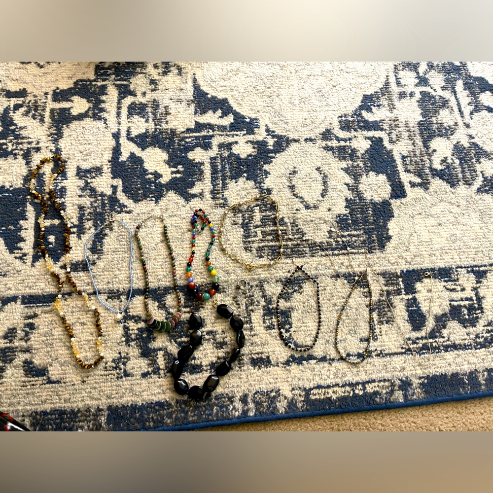 Huge bundle if handmade sterling silver and beaded jewelry